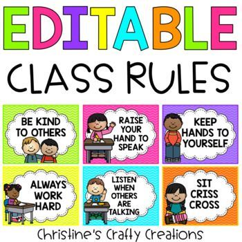 classroom rules poster