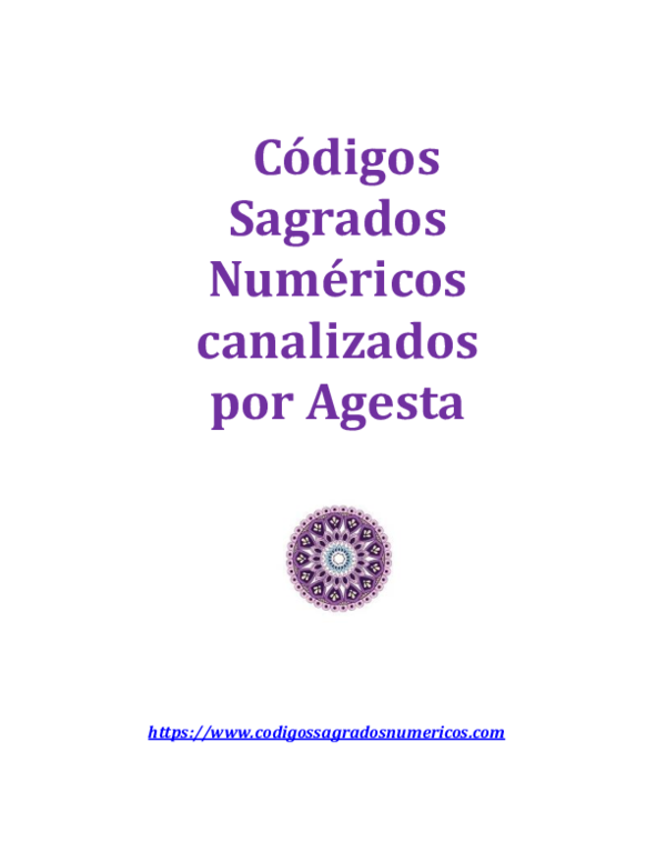 codigos sagrados de agesta