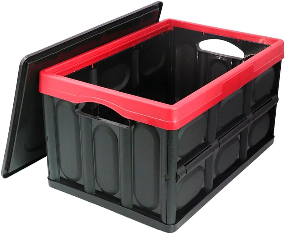 collapsible bin with lid