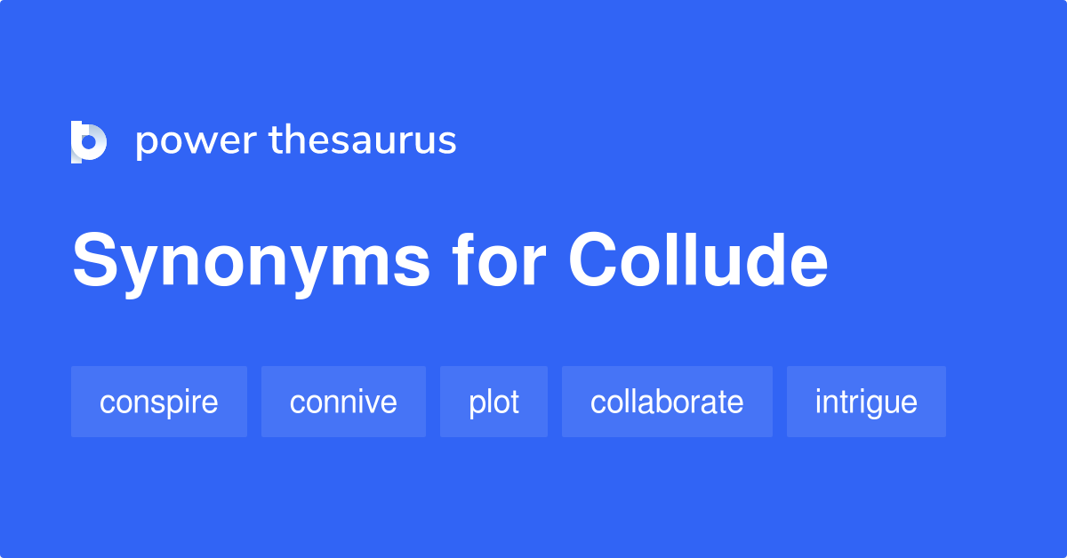 collude synonym