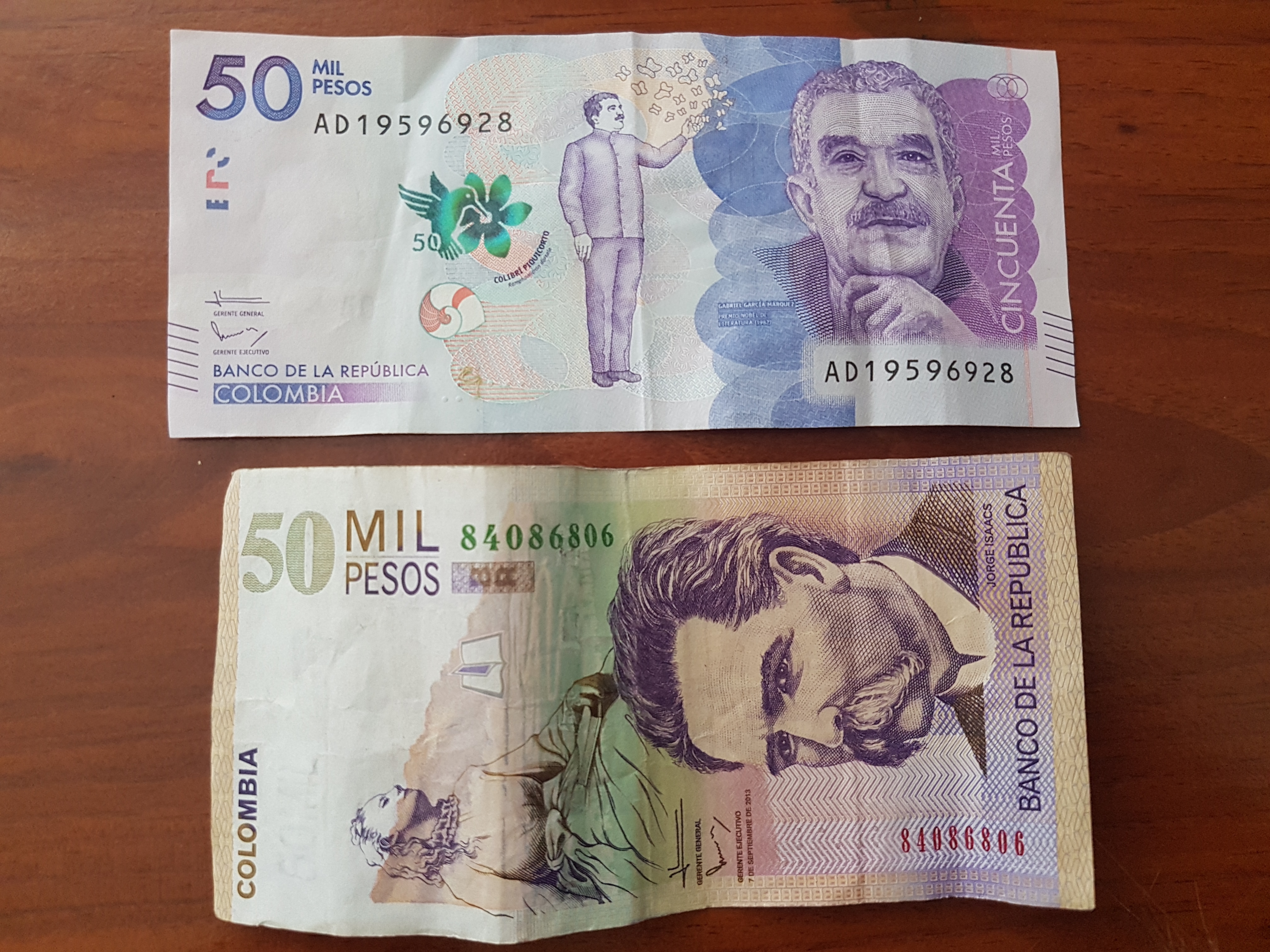 colombian pesos in pounds