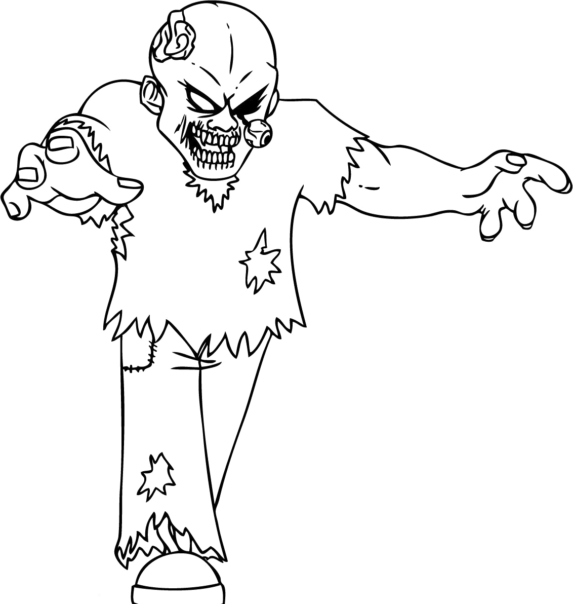 coloring pages of zombies