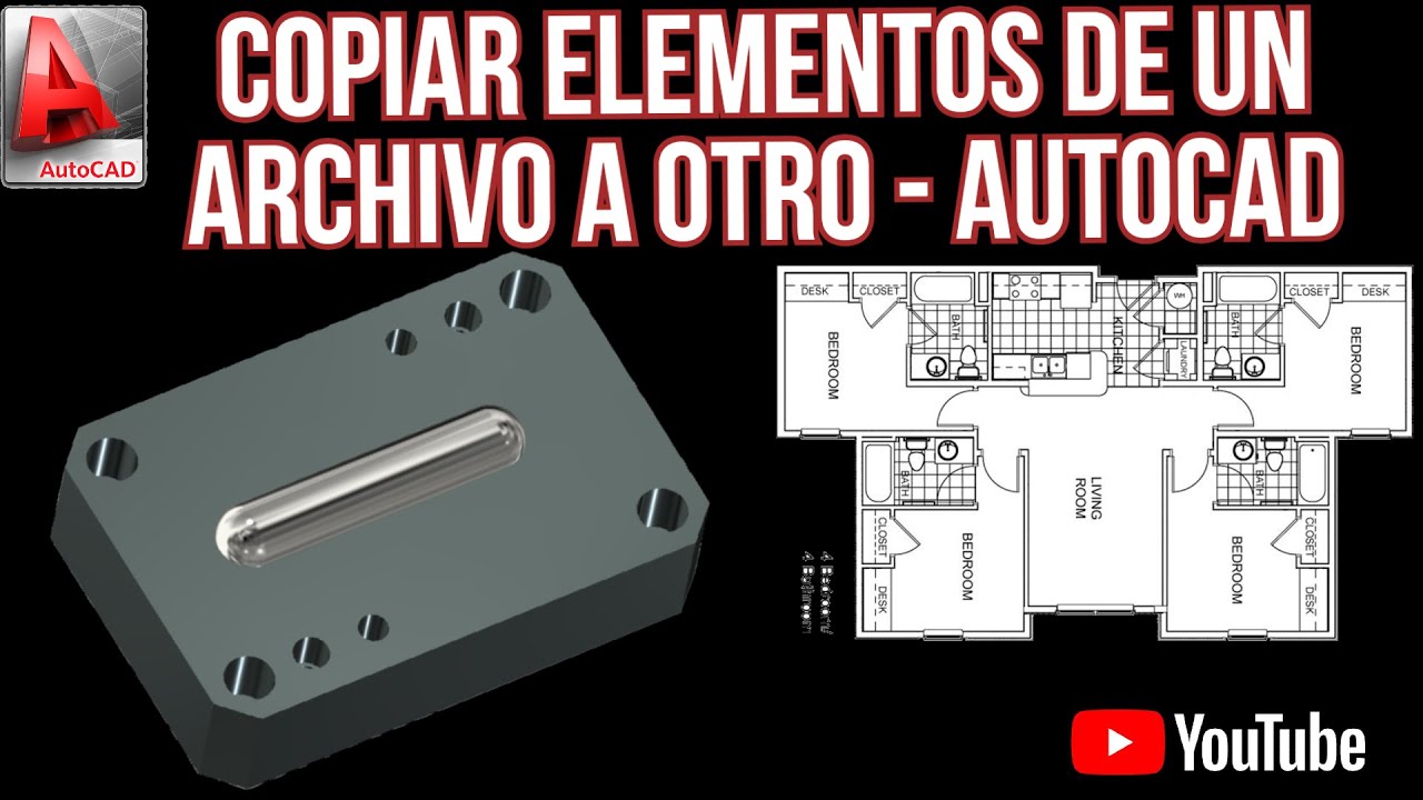 como copiar de un archivo de autocad a otro