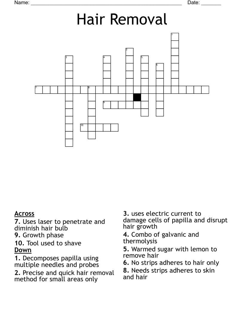 complete removal crossword clue