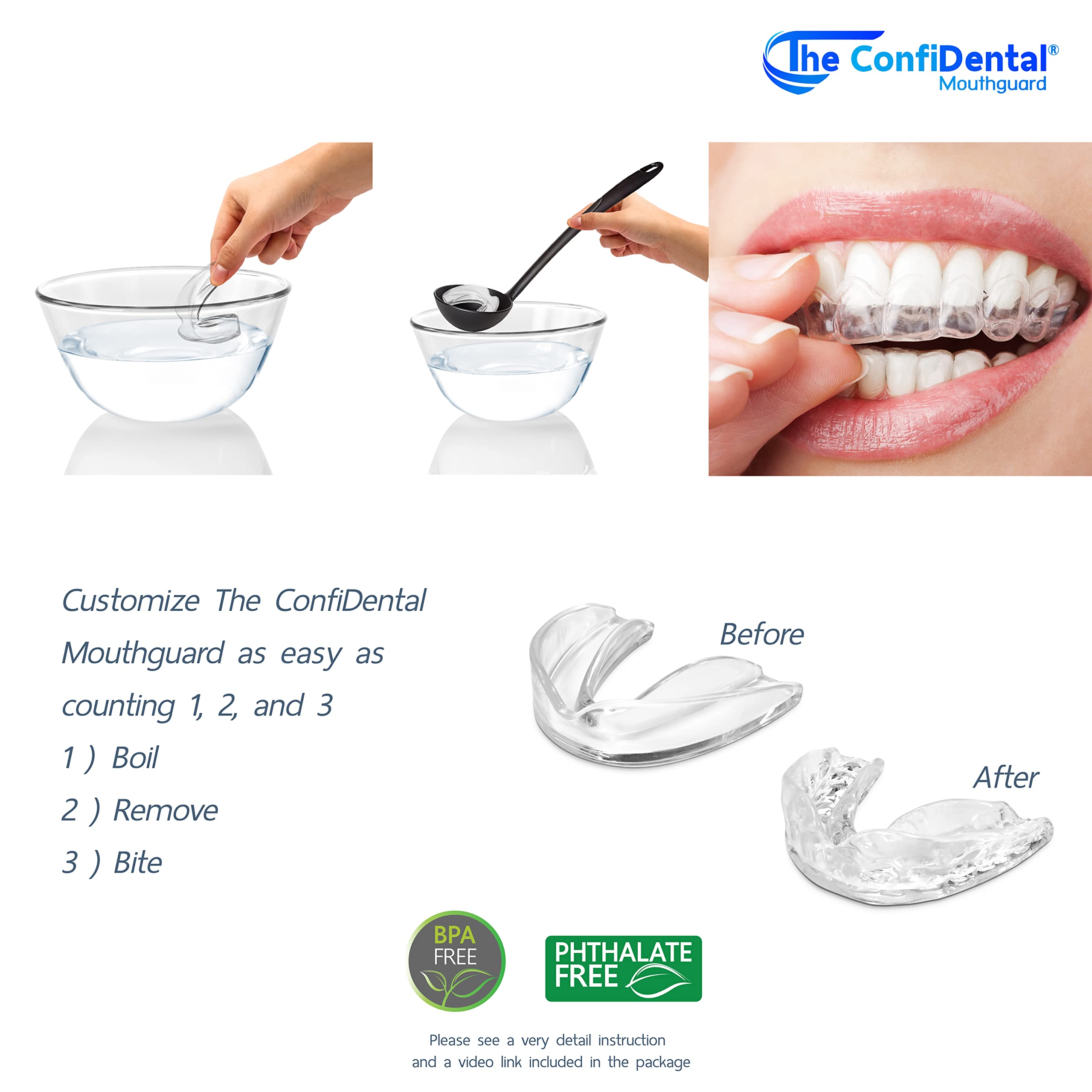 confidental mouthguard instructions