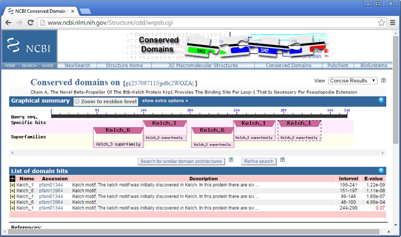 conserved domain database