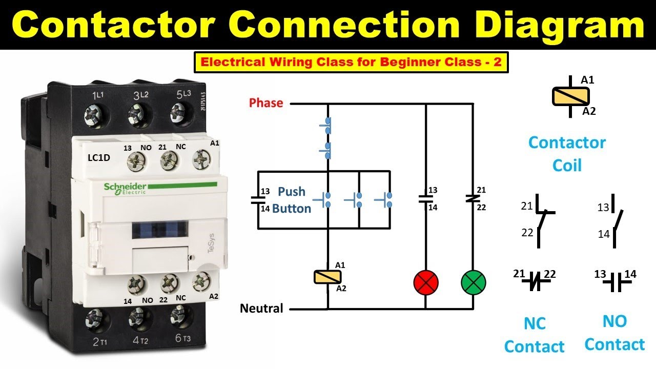 contactor wiring diagram