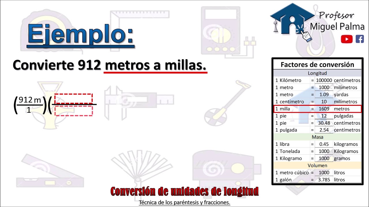 convertir metros en millas