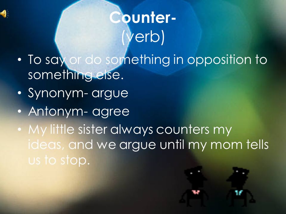 counters synonym