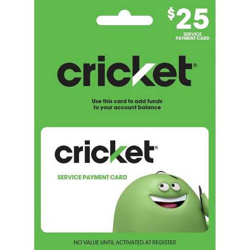 cricket wireless prepaid card