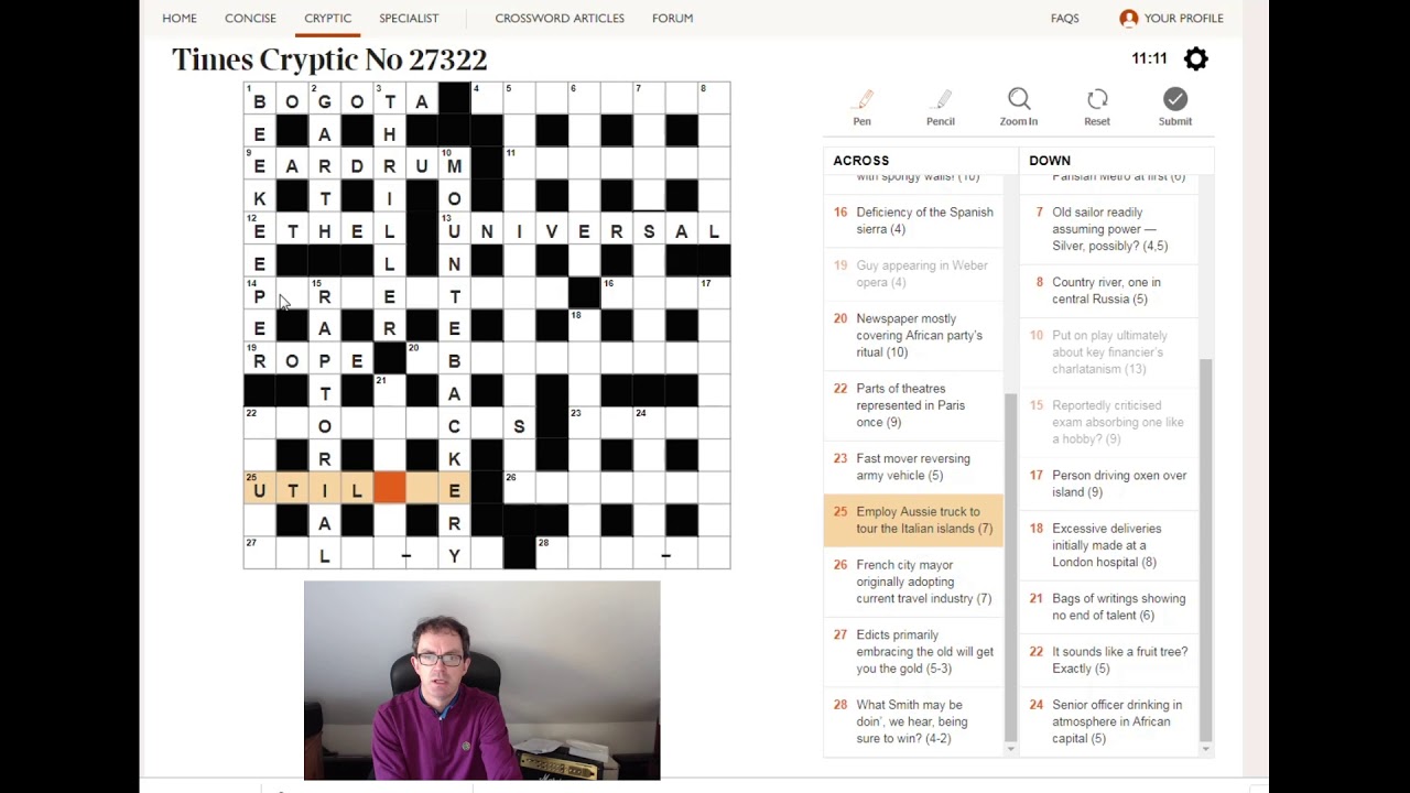 criticise crossword