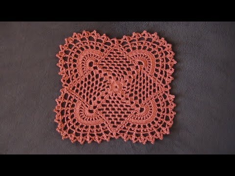 crochet square doily pattern
