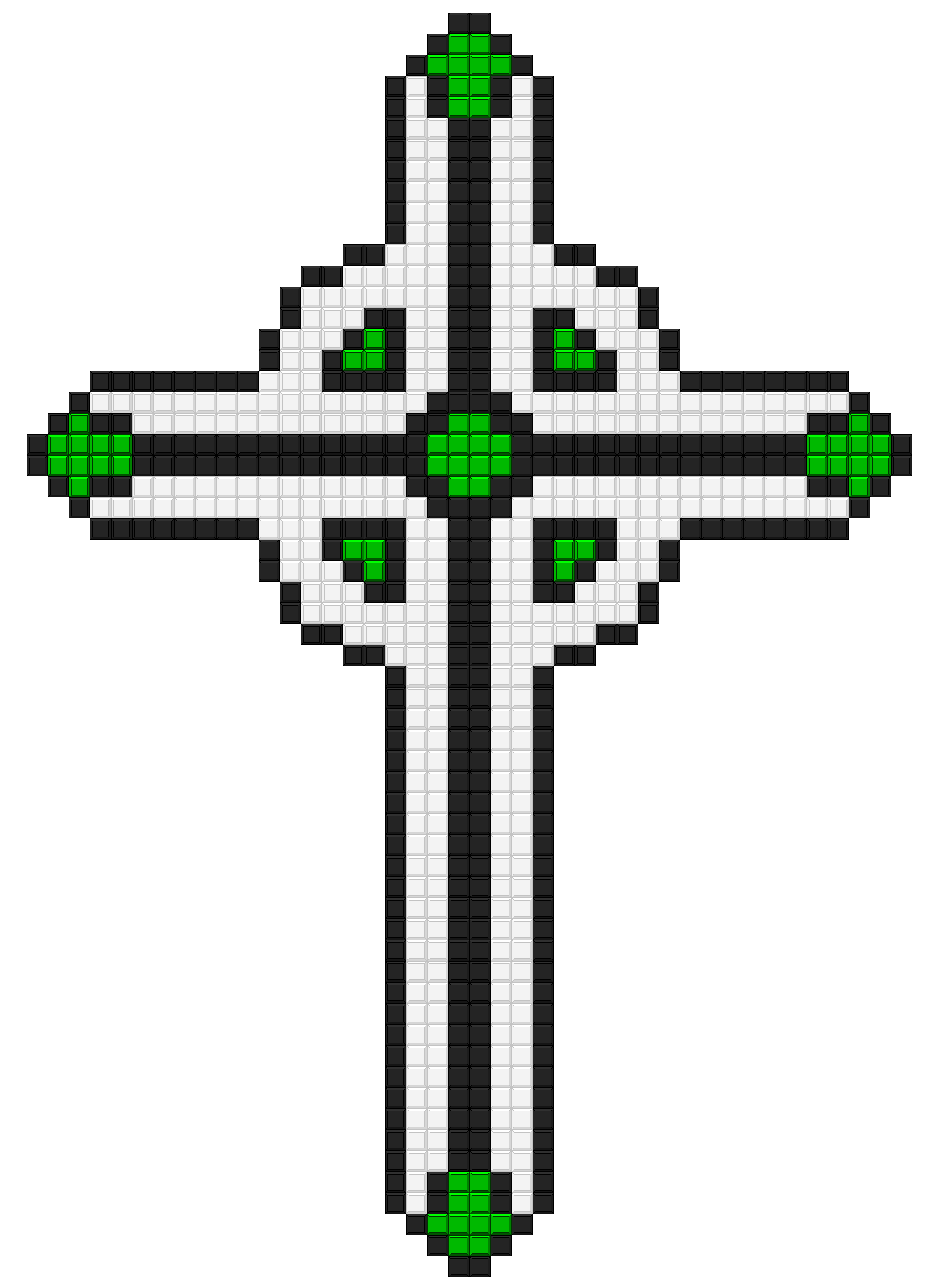 cross pixel art