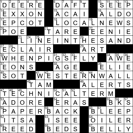 crossword clue drunkard