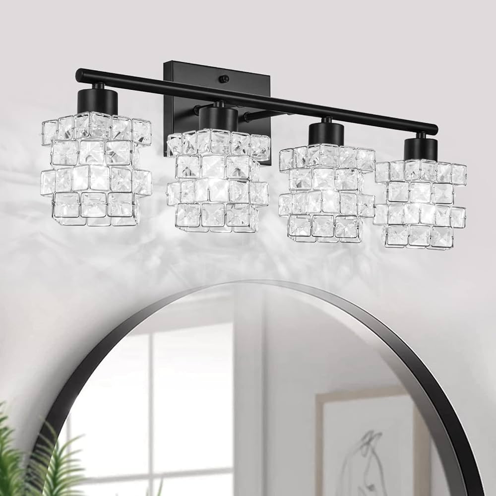 crystal vanity light