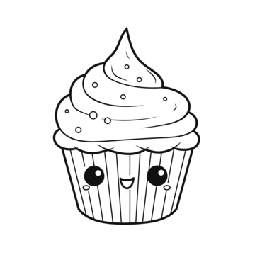 cup cake outline images