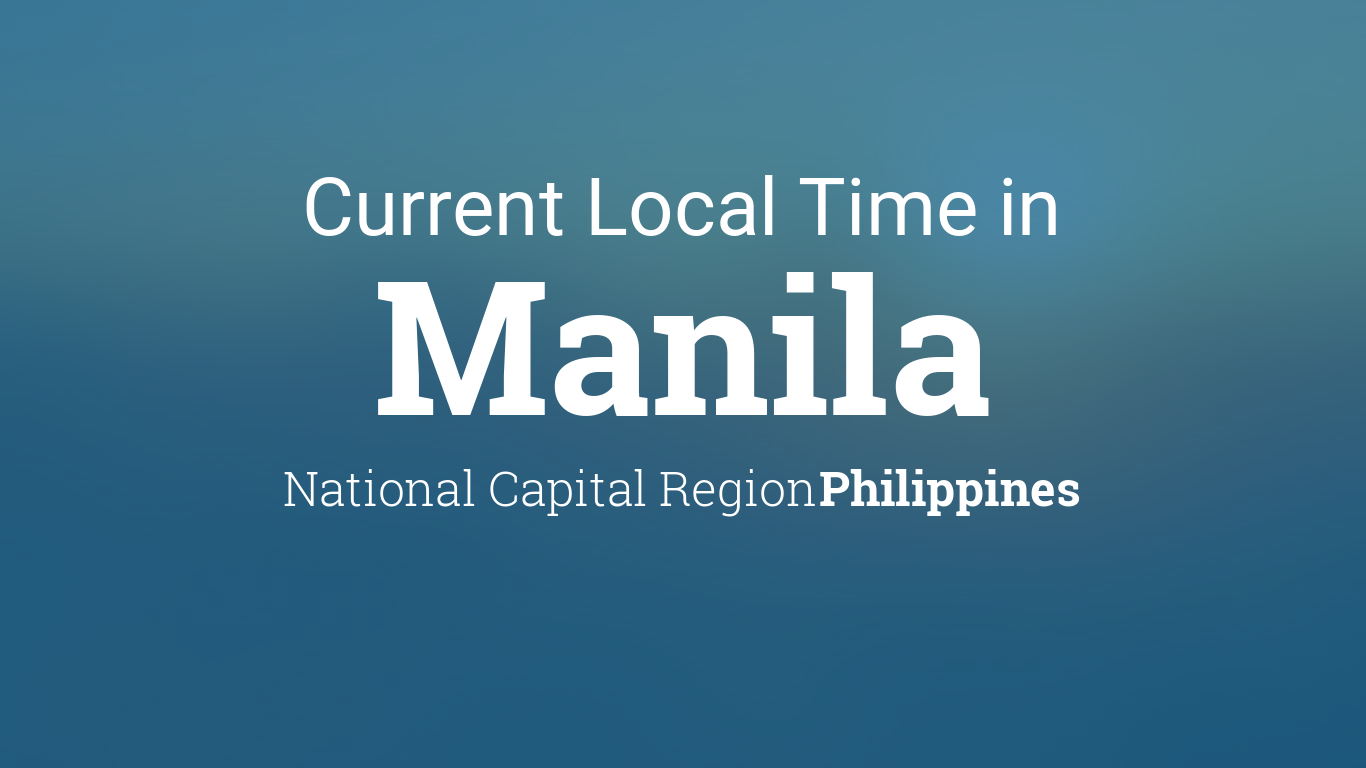 current time in manila with seconds