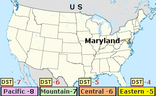 current time in maryland baltimore