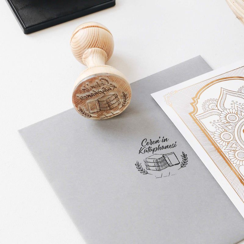 custom book stamp