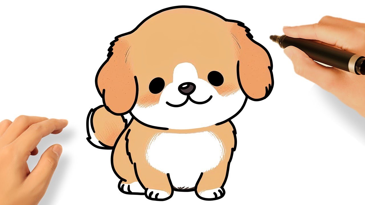 cute dog drawing images