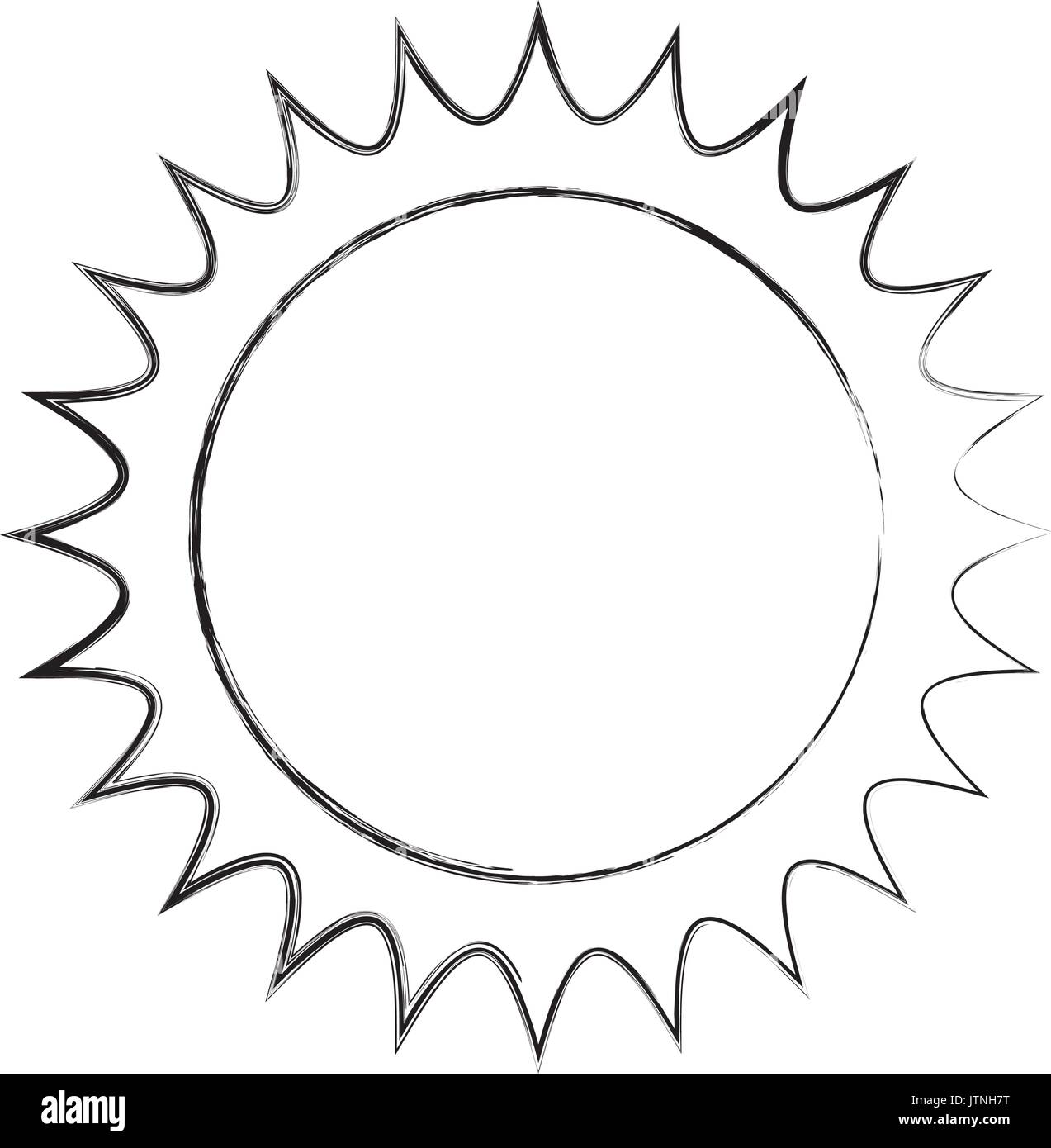 cute sun clipart black and white