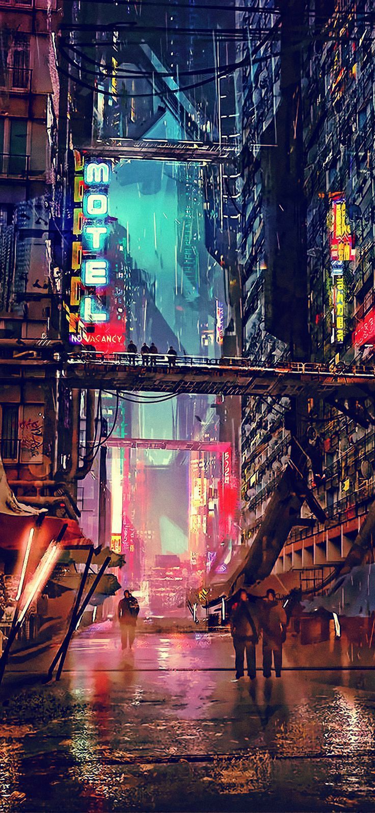cyberpunk themed wallpaper