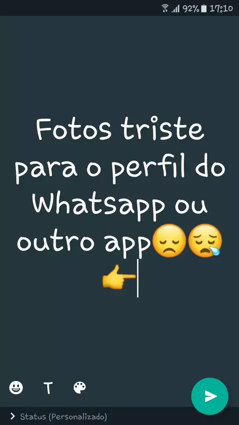 perfil de whatsapp triste