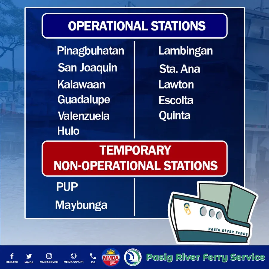 guadalupe ferry station schedule