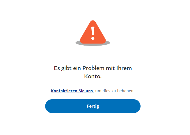 paypal log in probleme