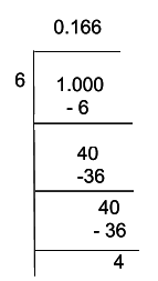 6 1/6 as a decimal