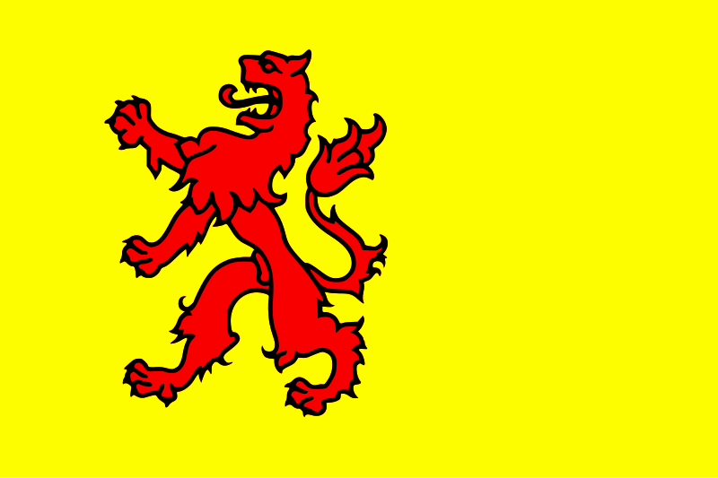 yellow red lion flag