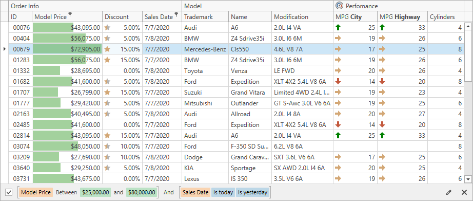 devexpress grid documentation