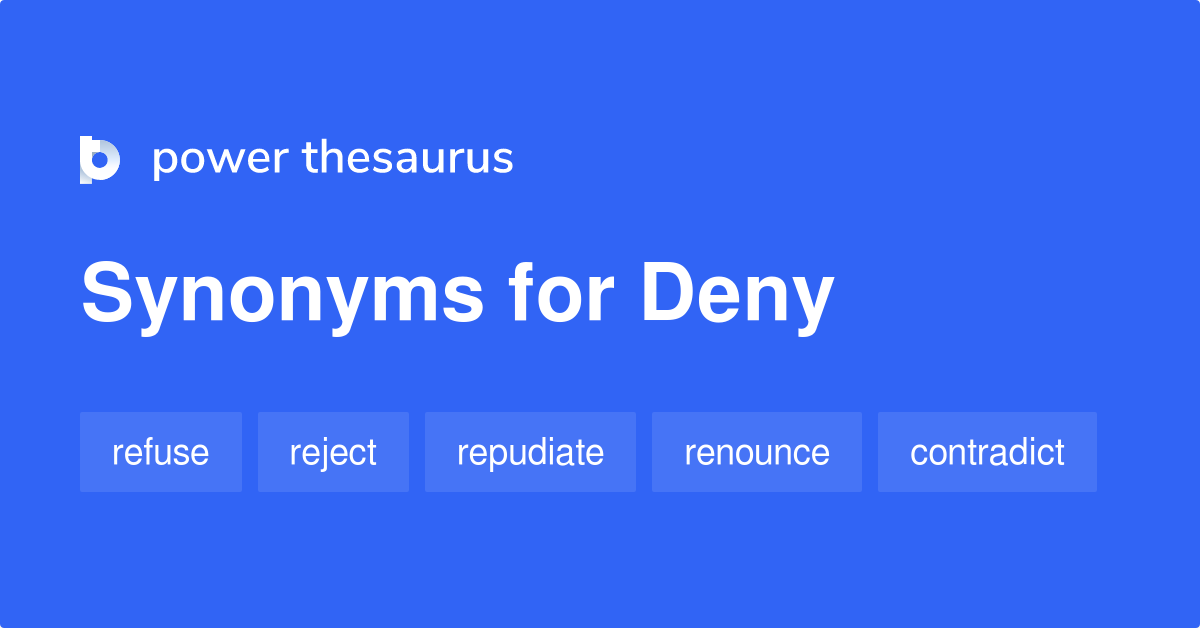 denial thesaurus