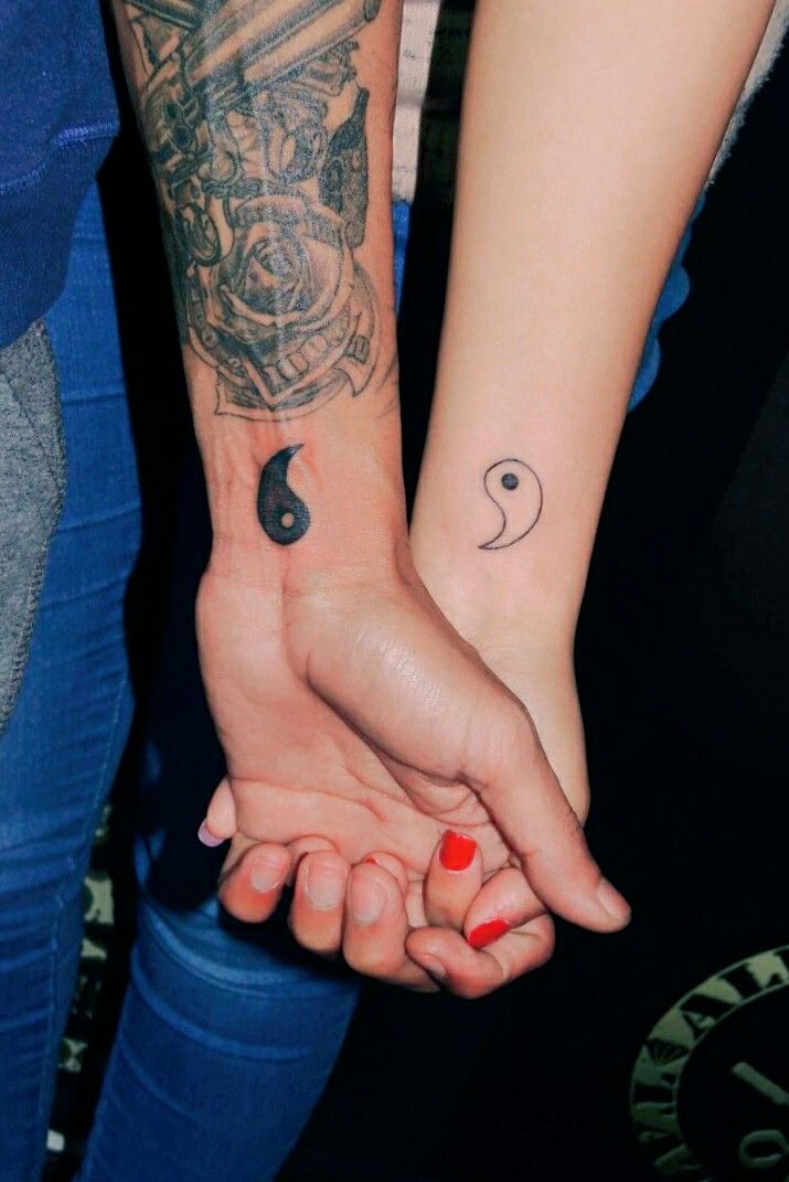 matching tattoos yin yang