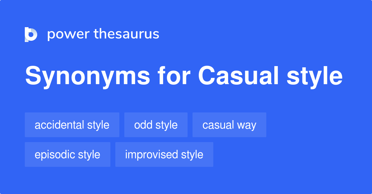 casually thesaurus