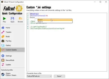 fallout 76 default ini