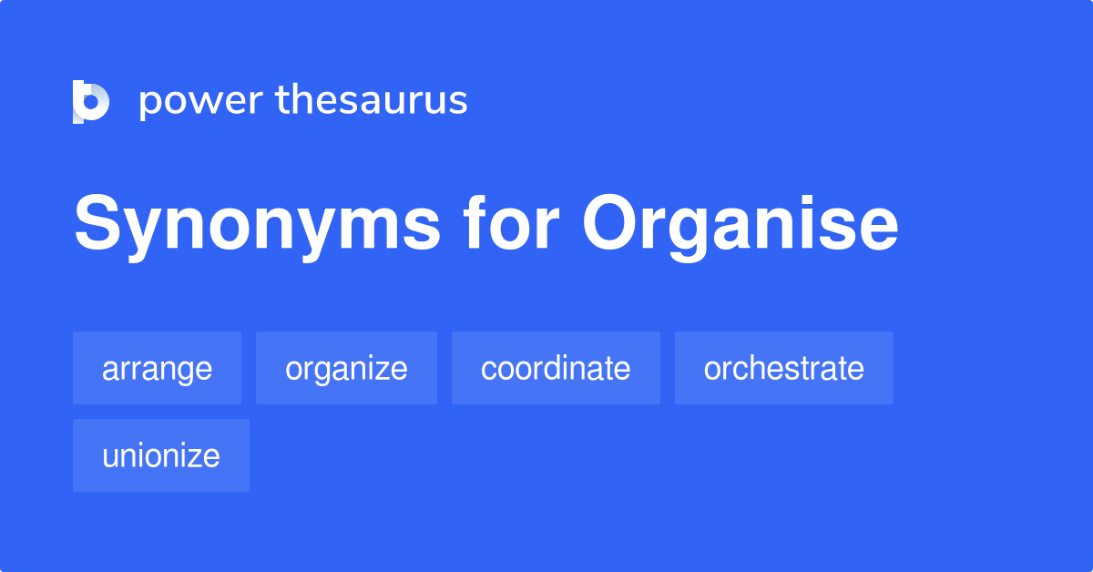 organise synonym