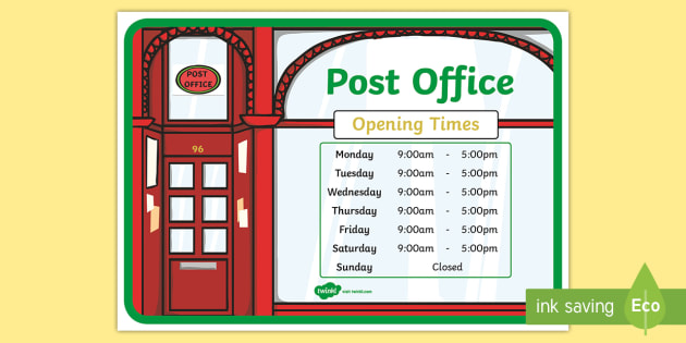 post office opening hours saturday