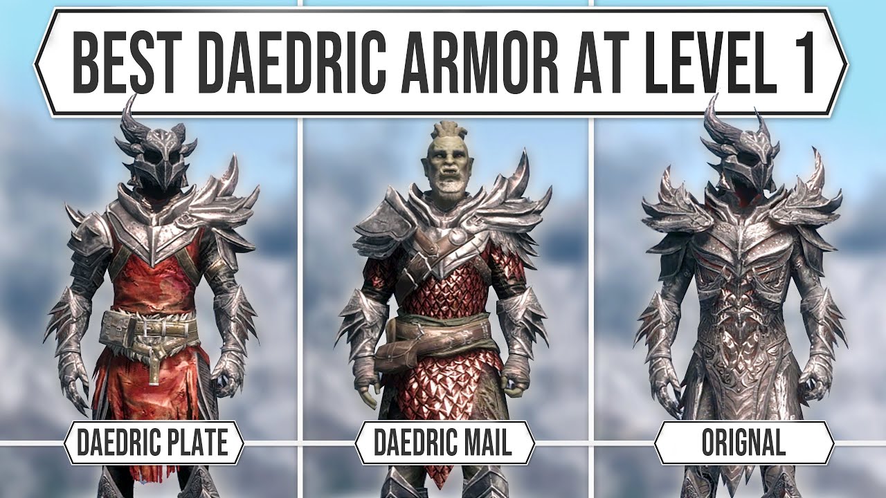 daedric armour skyrim