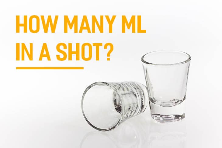 how many millilitres are in a shot glass