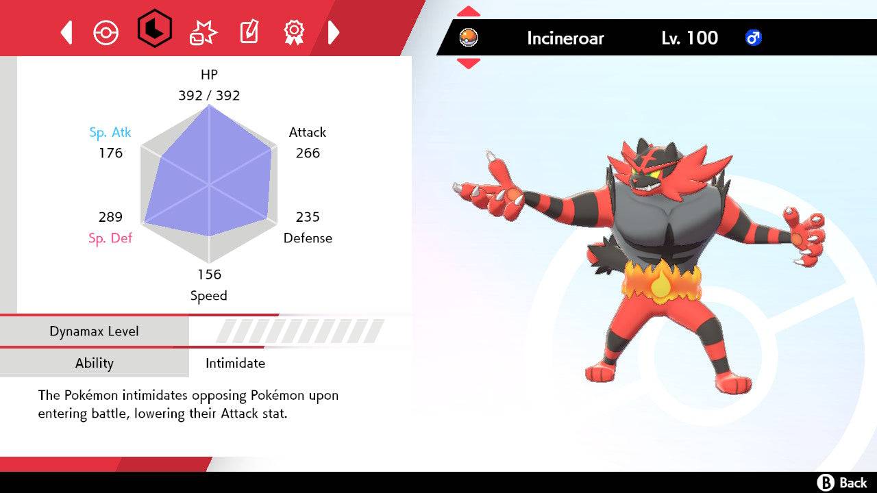 best nature for incineroar