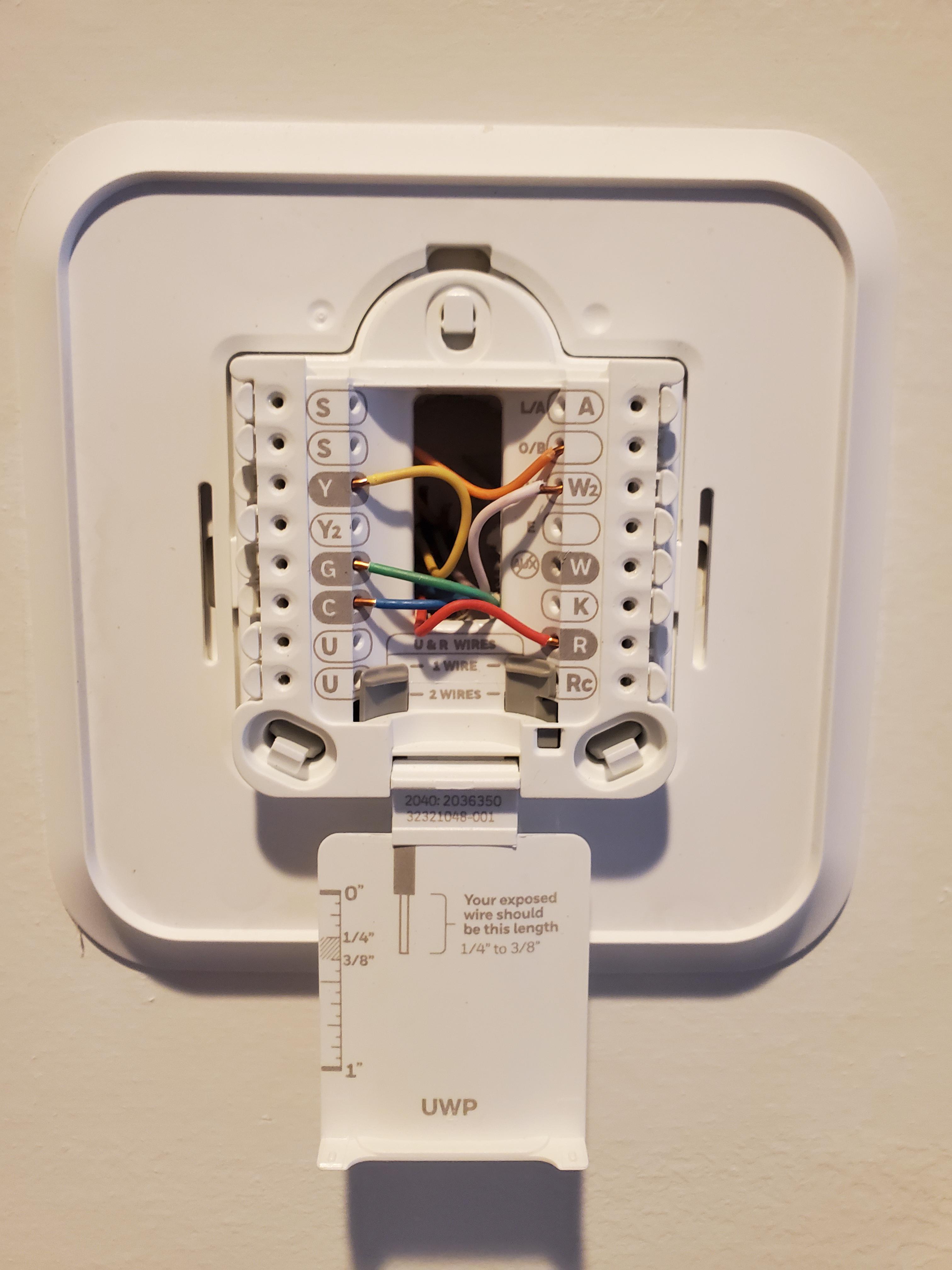 what is ob on a thermostat