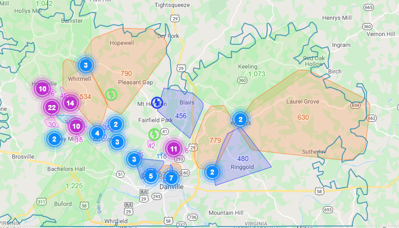 power outage danville virginia