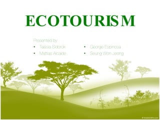 ecotourism powerpoint template