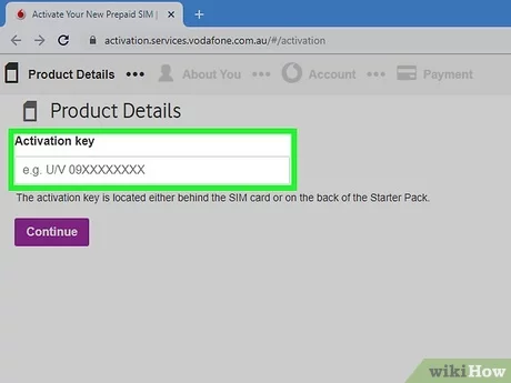 how to activate sim card vodafone