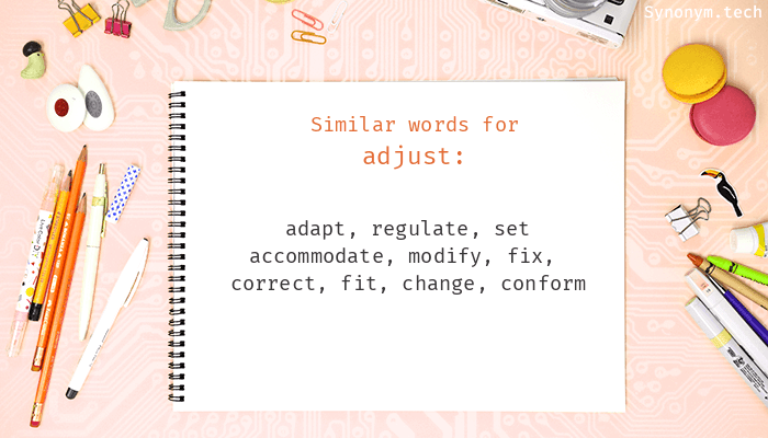 adjust synonyms in english