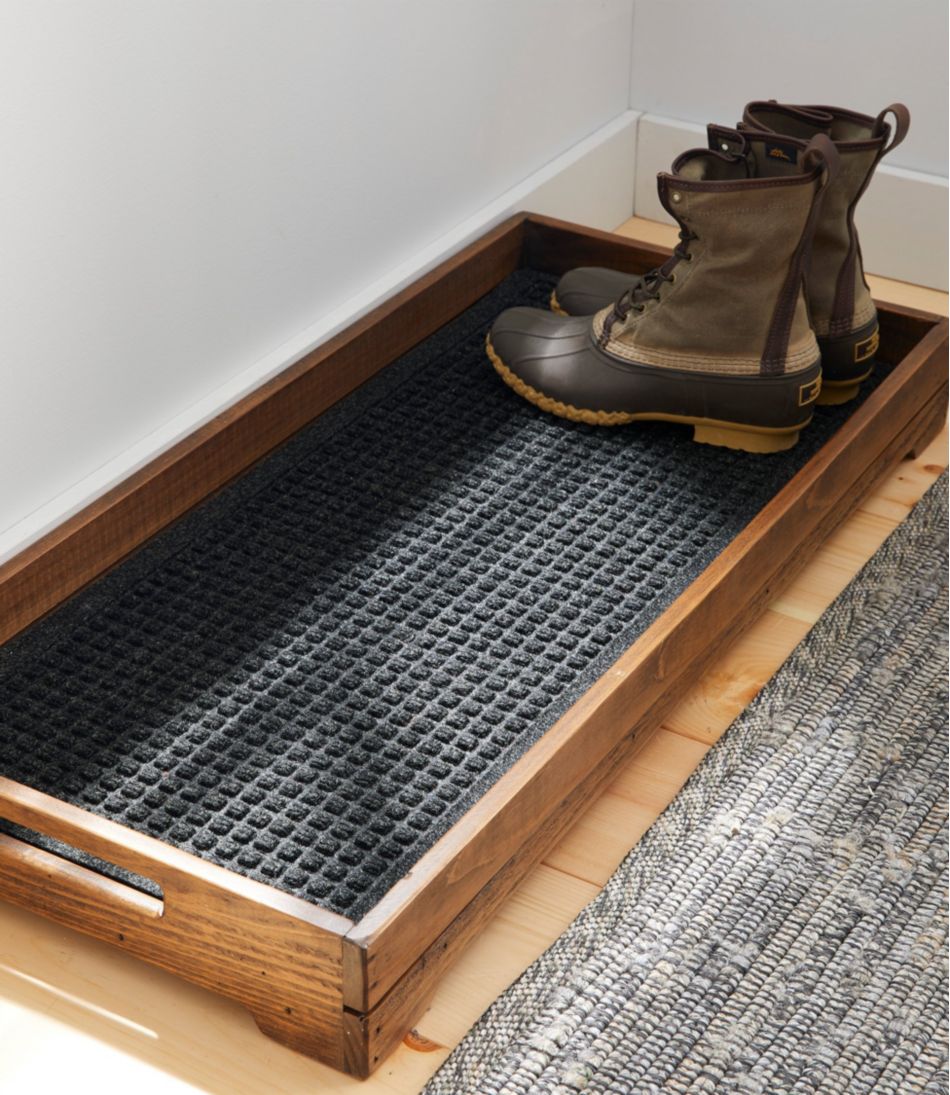 wooden boot tray