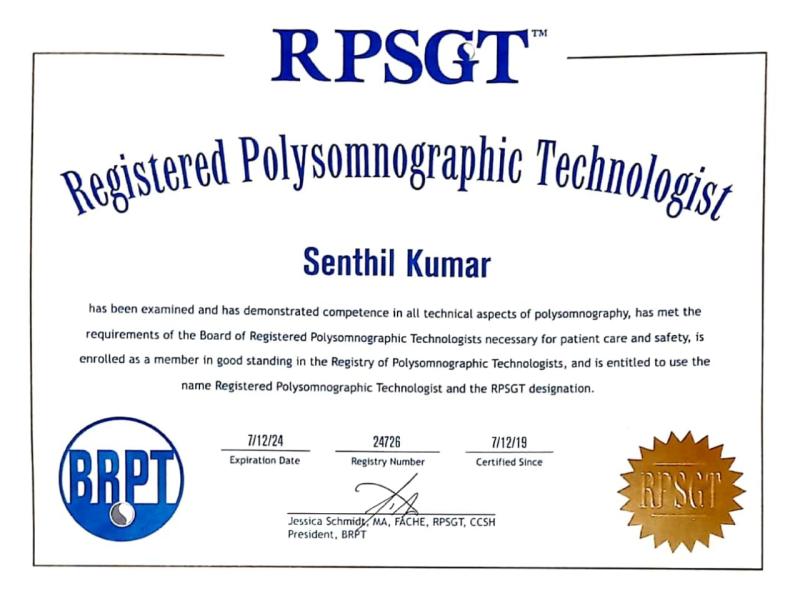 registered polysomnographic technologist salary