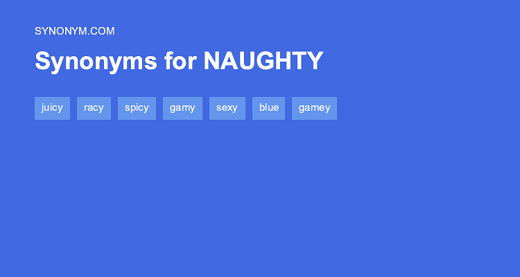 another word for naughty