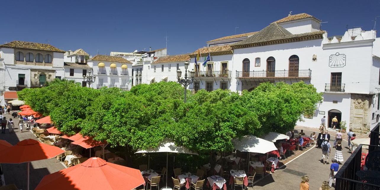 orange square marbella spain